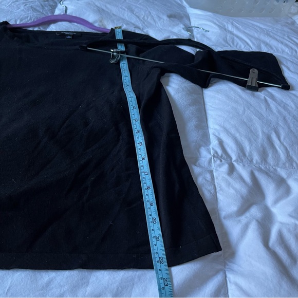 Spense brand knit top. Simple black pullover with some stretch. 3/4 sleeves. - Picture 5 of 7